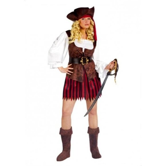 High Seas Buccaneer Costume Size Medium Pirate Large Pirate Outfit Halloween NEW - Picture 1 of 8
